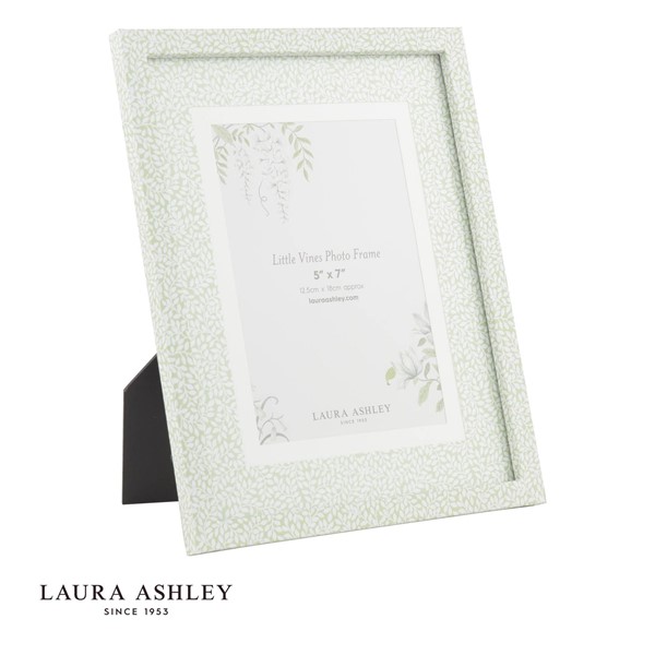 (image for) Laura Ashley Little Vines Photo Frame Green 5" x 7"